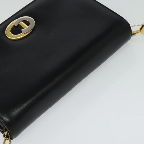 DIOR Shoulder Bag Leather Black Gold - Picture 6 of 14